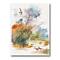 Designart - Autumn Landscape With Flying Over The Water - Traditional Canvas Wall Art Print